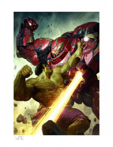 Marvel Comics - Art Print - Hulk vs Hulkbuster - Edition Limitée