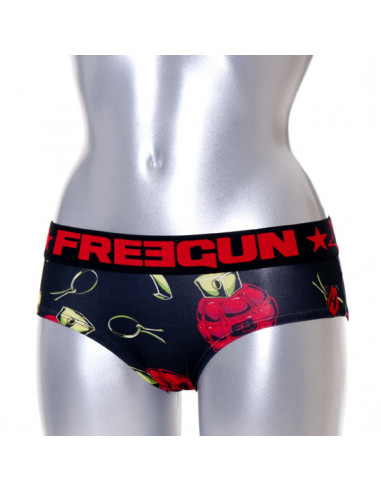 Freegun - Boxer Original Femme XPLOD - Noir/Rouge