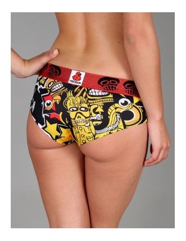 Freegun - Boxer Original Femme FUN - Rouge/Noir