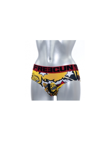 Freegun - Boxer Original Femme FUN - Rouge/Noir