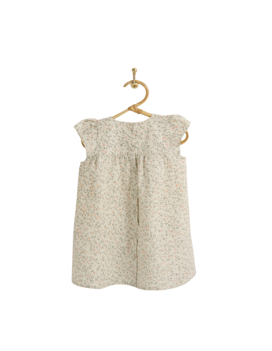 PIROULI - Robe Manon imprimé fleur pêche