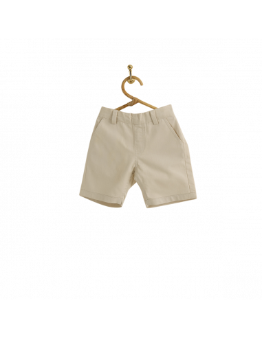 PIROULI - Bermuda Shorts Gatien plain cream