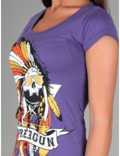 Freegun - T-shirt Femme Indian Purple 2