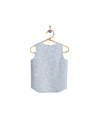 PIROULI - Blouse Jade jardin bleu