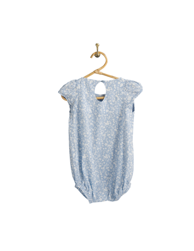 PIROULI - Barboteuse Pauline jardin bleu