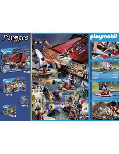 Playmobil - 70412 - Pirates - La Chaloupe des Soldats